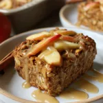 high protein baked oatmeal apple chai breakfast recipe photo