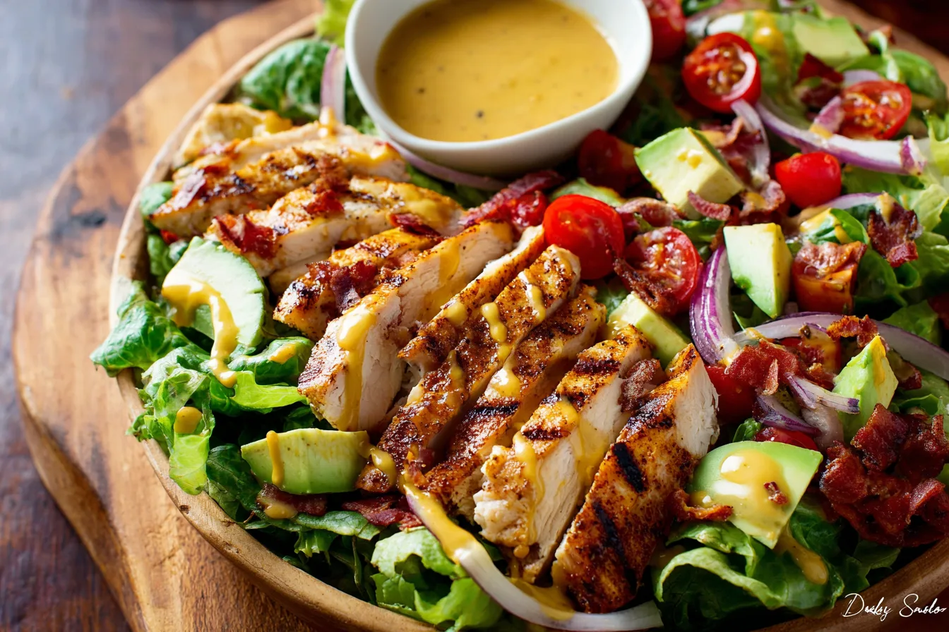 honey mustard chicken salad salad recipe photo