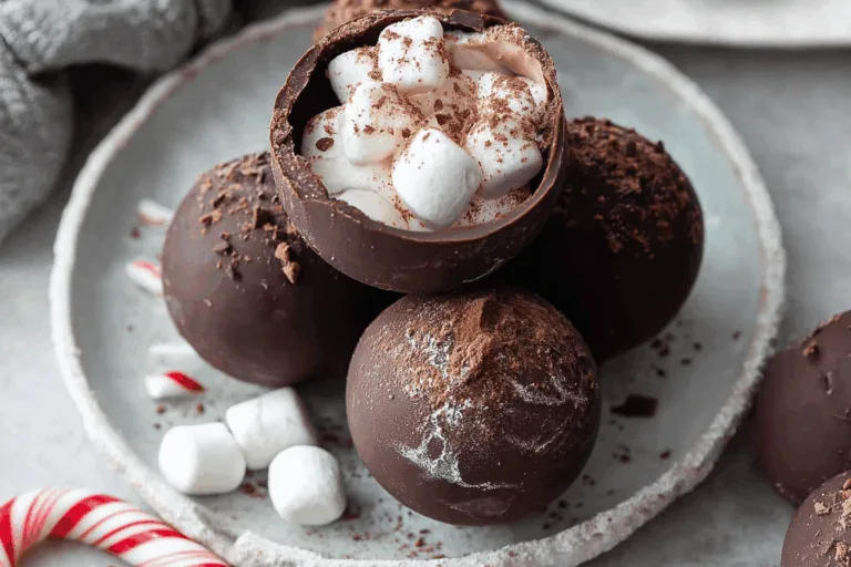 hot chocolate bomb dessert recipe photo