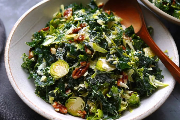 kale brussels sprout salad salad recipe photo