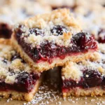 low carb cherry pie bars dessert recipe photo