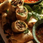 peanut beef rolls dinner recipe photo