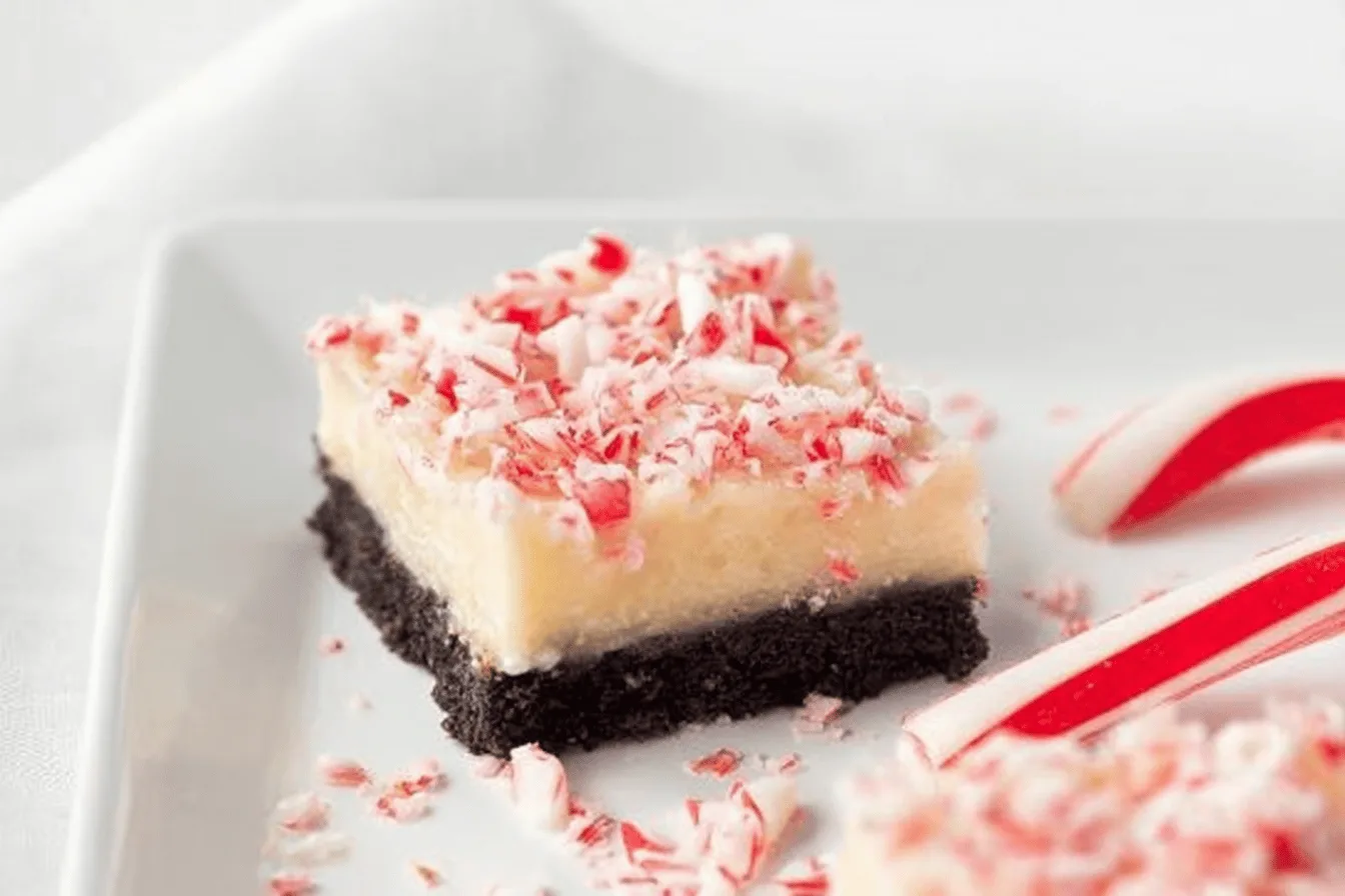 peppermint cheesecake bars Dessert recipe photo