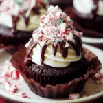 peppermint mocha cupcake dessert recipe photo