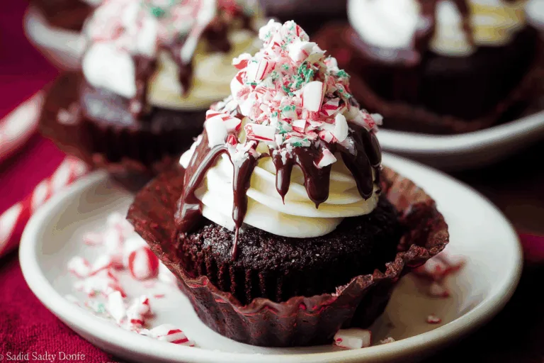 peppermint mocha cupcake dessert recipe photo