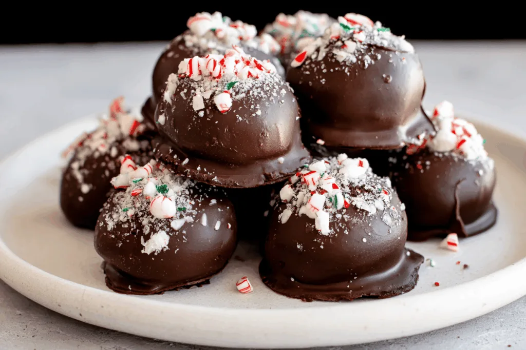 peppermint oreo truffle dessert recipe photo