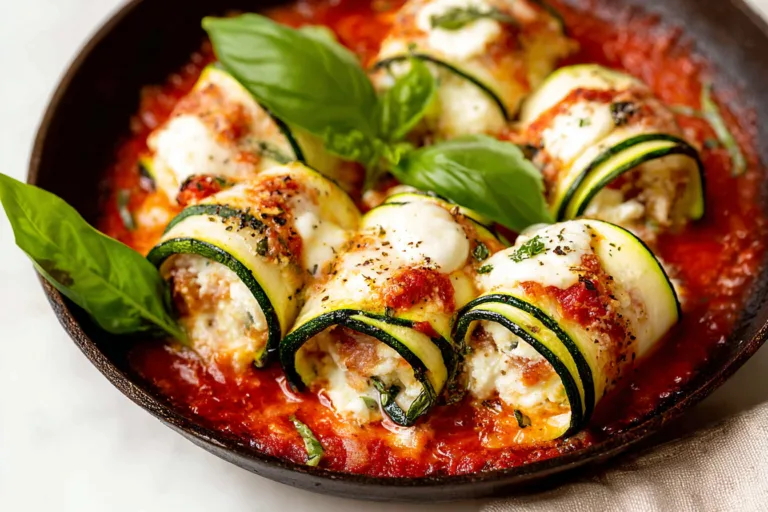 ricotta stuffed zucchini involtini lunch recipe photo
