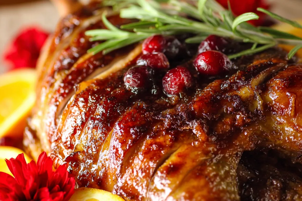roast duck cranberry orange glaze Dinner recipe photo