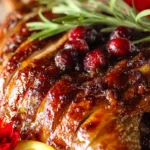 roast duck cranberry orange glaze Dinner recipe photo