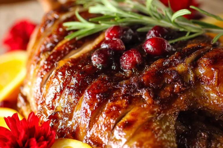 roast duck cranberry orange glaze Dinner recipe photo