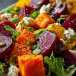 roasted beet sweet potato salad recipe photo
