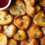 roasted potato hearts side dish recipe photo