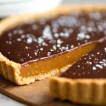 salted caramel tart dessert recipe photo