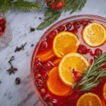 sparkling holiday punch Drink recipe photo