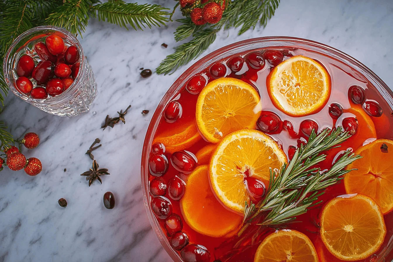 sparkling holiday punch Drink recipe photo