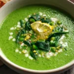 spinach zucchini soup dinner recipe photo
