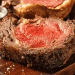 standing rib roast yorkshire pudding dinner recipe photo