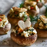 stuffed mushrooms appetizer recipe photo