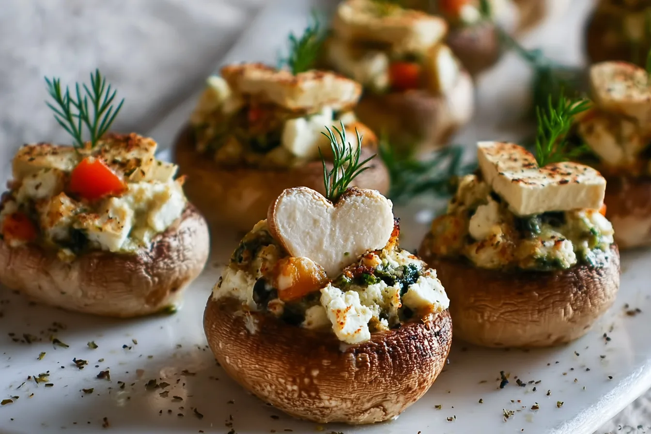 stuffed mushrooms appetizer recipe photo