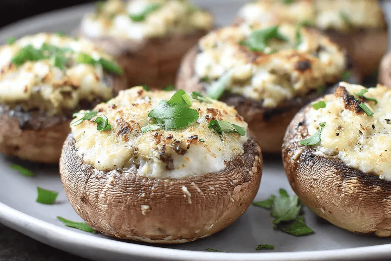 stuffed mushrooms appetizer recipe photo