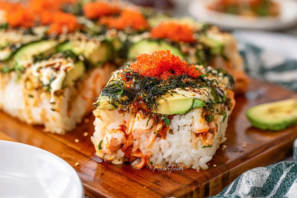 sushi bake dinner recipe photo