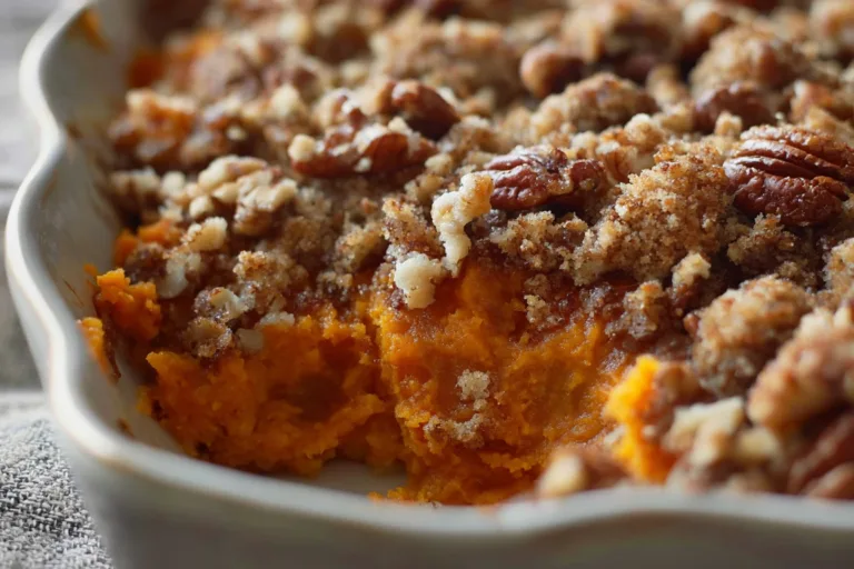 sweet potato casserole side dish recipe photo