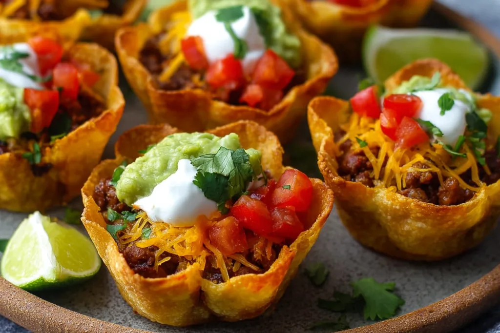 taco cups dinner recipe photo