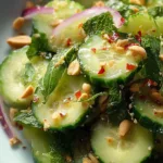 thai cucumber salad side dish recipe photo