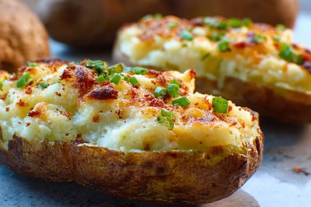 twice baked potatoes side dish recipe photo