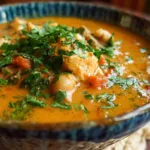 african chicken peanut stew dinner recipe photo