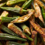 air fryer okra side dish recipe photo