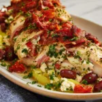 antipasto stuffed chicken dinner recipe photo