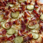 bacon pickle pizza dinner recipe photo