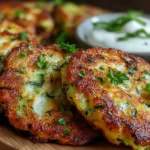 cheesy zucchini fritters dinner recipe photo