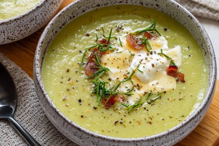 creamy zucchini potato soup dinner recipe photo