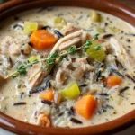 crockpot turkey wild rice soup dinner recipe photo