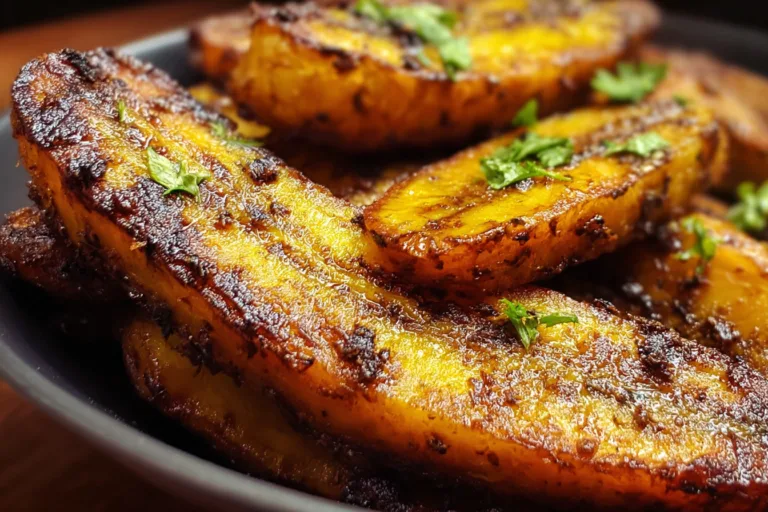 cuban mojo roasted plantains side dish recipe photo