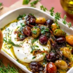 herb roasted olives burrata appetizer recipe photo