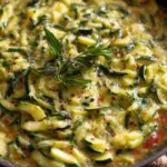italian zucchini sauce dinner recipe photo
