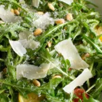 lemon arugula salad parmesan salad recipe photo