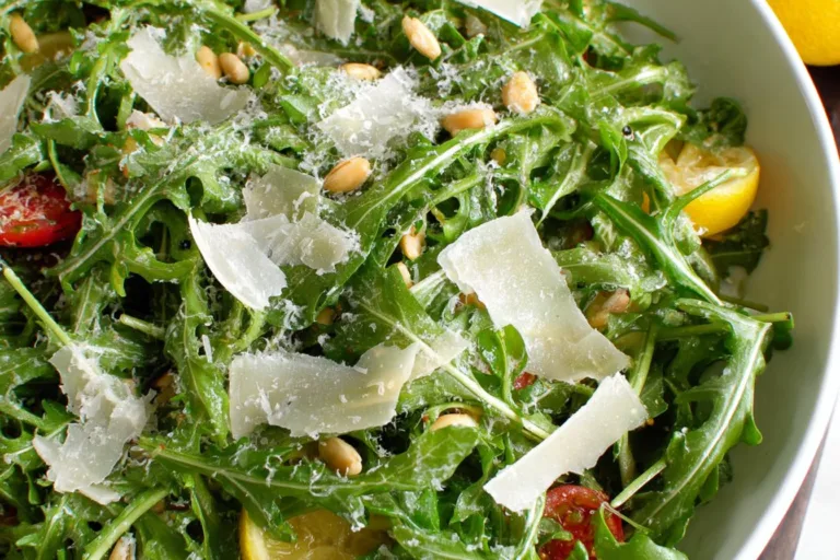 lemon arugula salad parmesan salad recipe photo