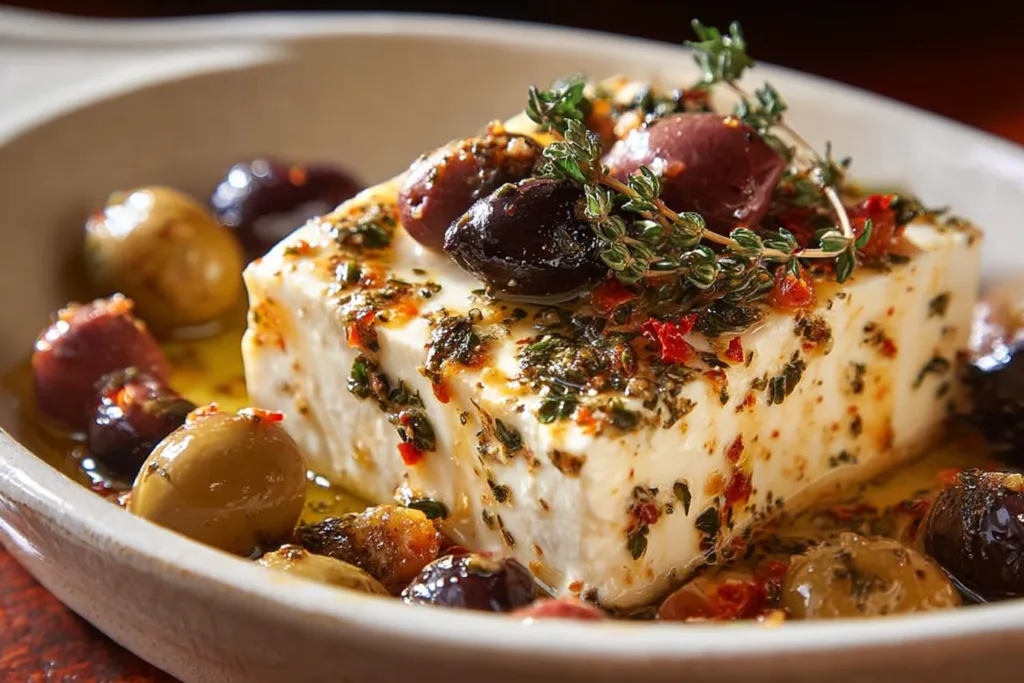 marinated feta olive appetizer recipe photo