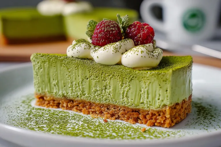 matcha cheesecake Dessert recipe photo