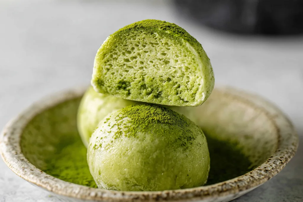 matcha mochi ice cream dessert recipe photo