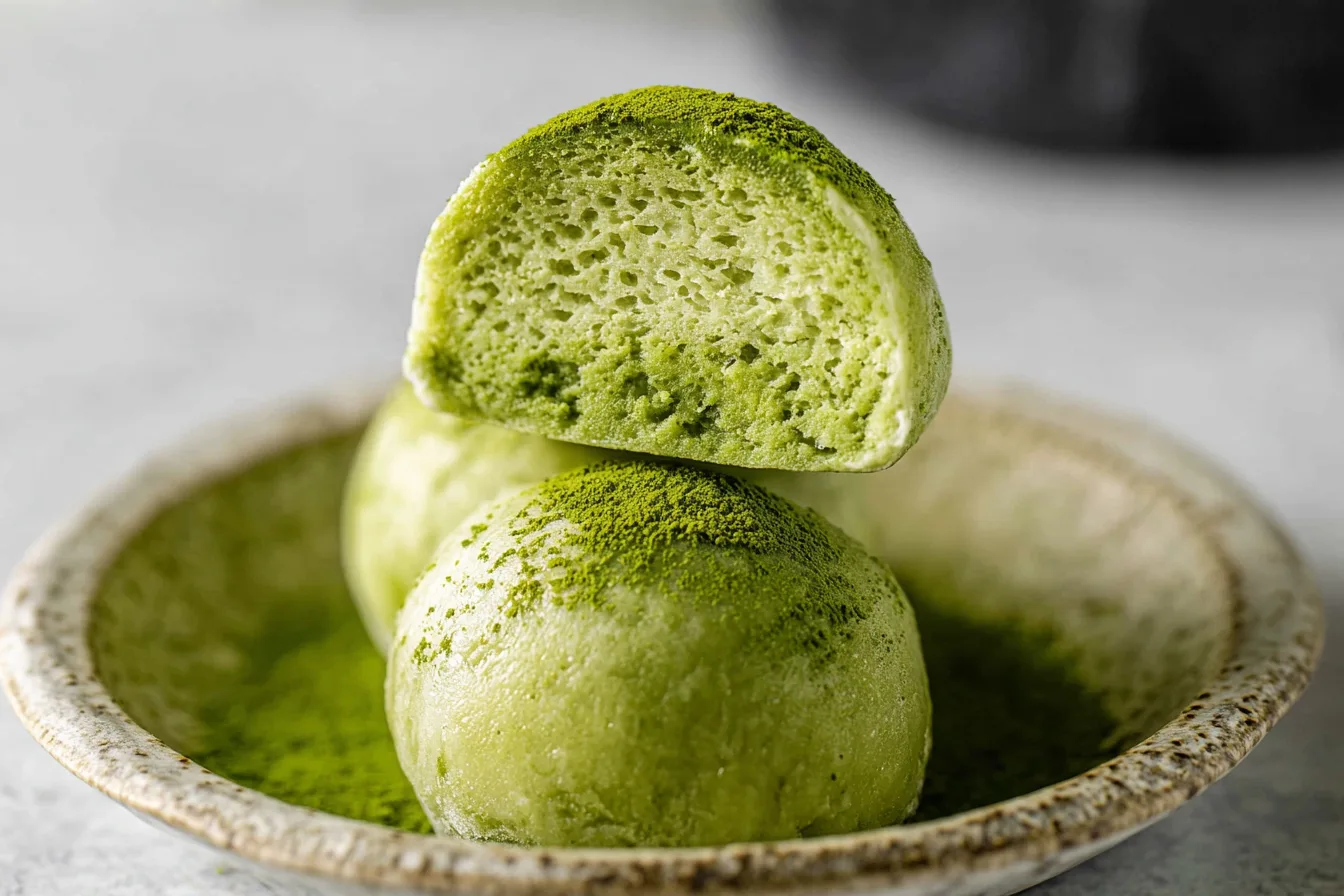 matcha mochi ice cream dessert recipe photo
