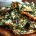 mediterranean spinach feta crisps snack recipe photo