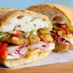 muffuletta sandwich lunch recipe photo