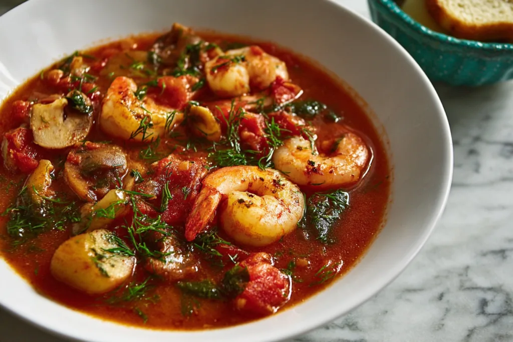 shrimp stew dinner recipe photo