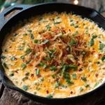 small batch skillet queso with shallots snack recipe photo