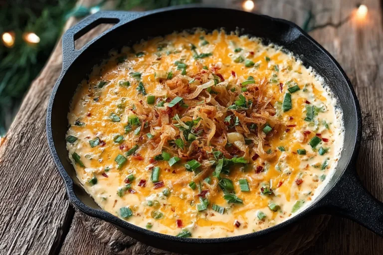 small batch skillet queso with shallots snack recipe photo